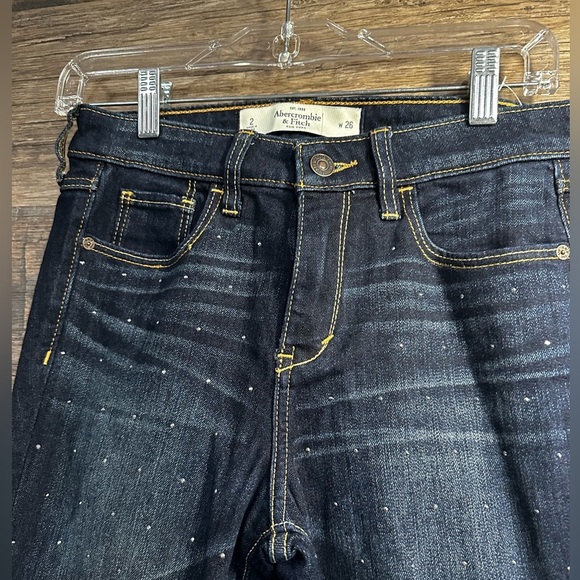 Abercrombie & Fitch Blue Skinny Jeans with Jems - Picture 3 of 5